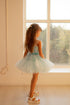 Short dress for girls ''Leila'' in light blue color