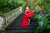 ''Sofija'' princešu kleita sarkanā krāsā ar noņemamu šlepi
