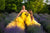 Yellow dress set for mother and daughter 