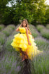 Princess dress "Stefania" in yellow color