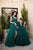 Emerald green dresses for mother and daughter 