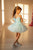 Short dress for girls ''Leila'' in light blue color