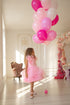 Birthday party dress for girls "Barbara" in pink color
