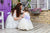 Tulle dresses in white color 