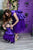 Asimetriskas kleitas violetā krāsā ''Stefānija''  mammai un meitai
