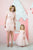 Celebration dresses for mother and daughter ''Lote'' in light pink color