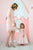 Celebration dresses for mother and daughter ''Lote'' in light pink color