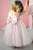 Lote girls' pink dress with voluminous tulle skirt and lace top