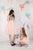Sudraba krāsas fliteru kleitas ar kupliem tilla svārkiem ''Milēna'' mammai un meitai