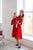 Grezns kleitu komplekts mammai un meitai ''Dana'' sarkanā krāsā