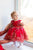 Grezns kleitu komplekts mammai un meitai ''Dana'' sarkanā krāsā