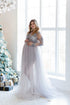 Tulle dress for expectant mothers "Alice" in gray color