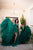 Smaragdzaļas tilla kleitas ''Beatrise'' Mammai un Meitai