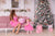Rozā krāsas kleitas mammai un meitai ''Liliāna''