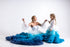 Blue ombre dresses "Clara" for Mother and Daughter