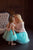 Saskaṇots kleitu komplekts ''Kristena'' mammai un meitai zilganzaļā un rozā krāsā
