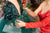 Svētku kleitu komplekts Mammai&Meitai ''Elza'' sarkanā un smaragdzaļā krāsā