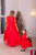 Sarkanas, garas kleitas ar pērlēm ''Tifānija'' mammai un meitai