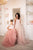 Svētku kleitu komplekts Mammai un Meitai ''Tīna'' pūderrozā krāsā