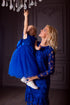 Dark blue lace dresses "Monta" for mother and daughter
