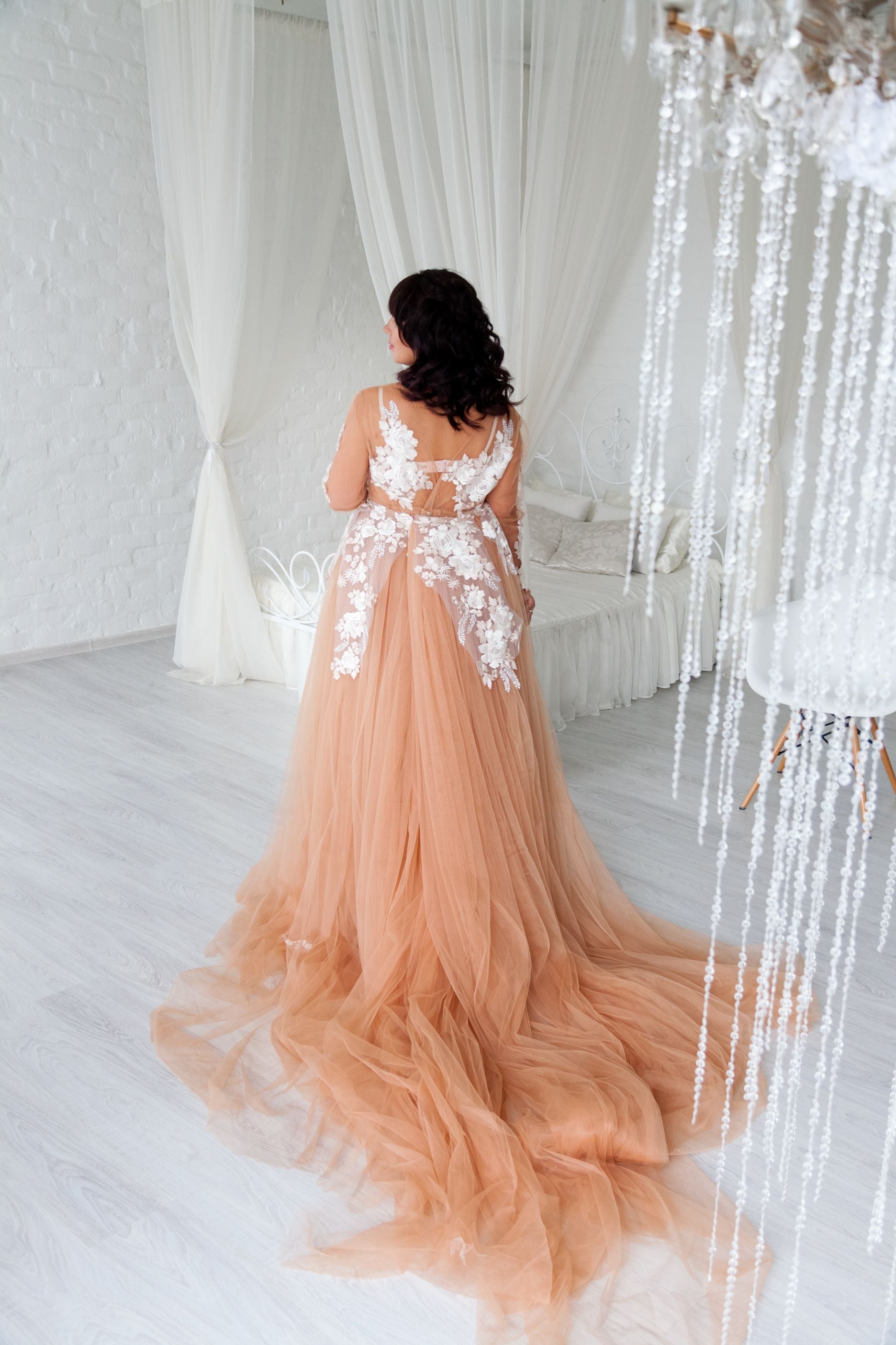 Long maternity dress