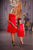 Sarkanas kleitas ar kuplu tilla svārku daļu ''Karolīna'' mammai un meitai
