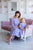Lavandu krāsas kleitu komplekts ''Anastasija'' mammai un meitai