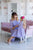 Lavandu krāsas kleitu komplekts ''Anastasija'' mammai un meitai