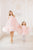 Pufīgas tilla kleitas mammai un meitai ''Vanesa'' rozā krāsā