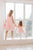 Pufīgas tilla kleitas mammai un meitai ''Vanesa'' rozā krāsā