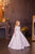 Garā kleita meitenēm baltā krāsā ''Elīza'' ar garām mežģīņu piedurknēm