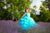Blue-green multi-tiered tulle dress ''Esther'' for girls