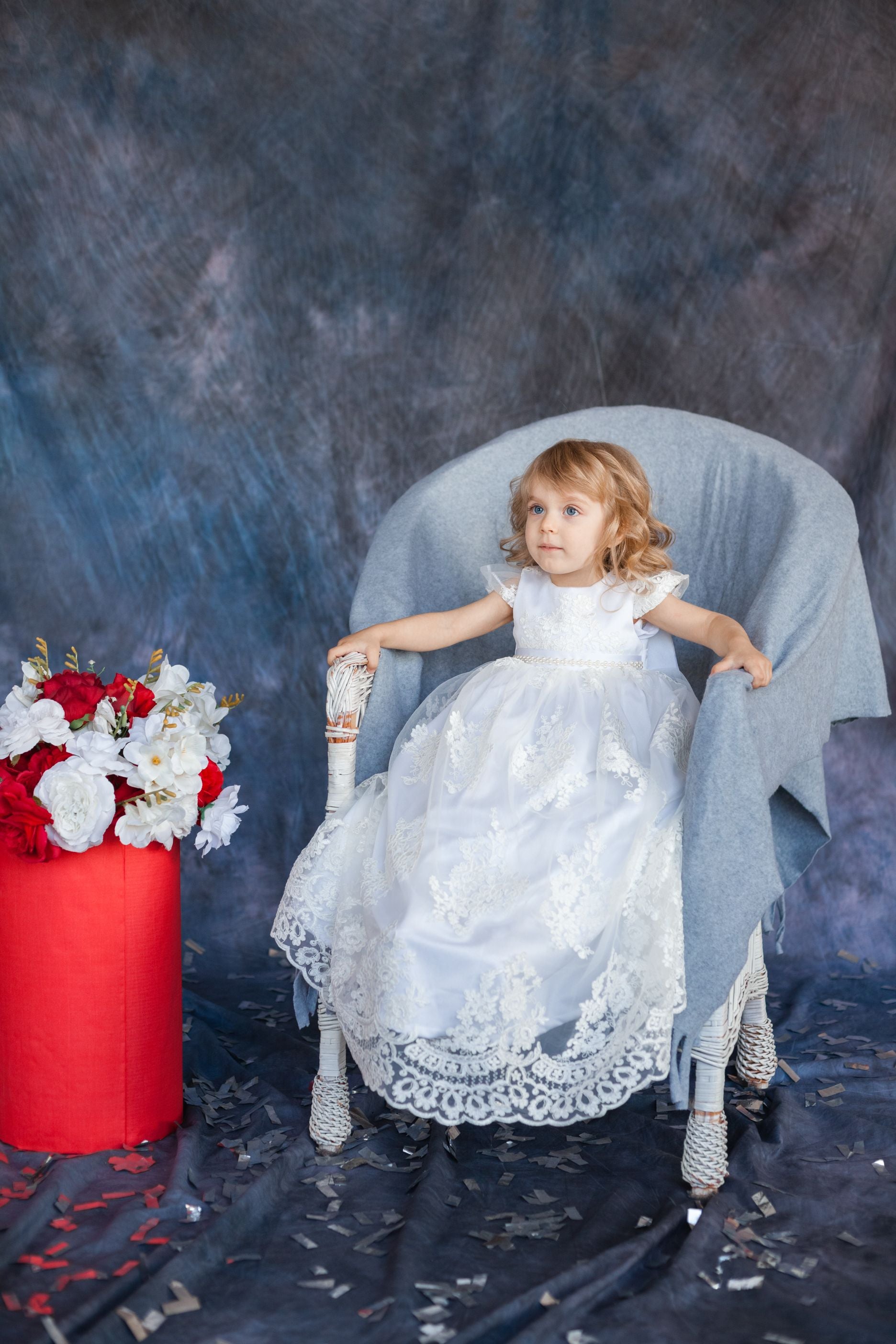 christening dresses for godmother Ella Gown at Baby Beau & Belle tiered lace skirt creates added fullness and flounce How Should the Godmother Dress