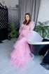 Pink multi-level tulle dress "Elizabete" for pregnant women