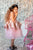 Midi dress for girls with sequins and pink tulle skirt 