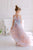 Colorful, asymmetric tulle dress 