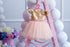Gold sequin and pink tulle dress "Milena" for girls
