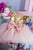 Gold sequin and pink tulle dress 