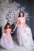 White formal dresses "Dita" for mother and daughter