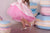 Asimetriska princešu kleita  ''Stefānija'' rozā krāsā
