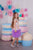 Hameleonu fliteru kleita ar kuplu tilla apakšējo daļu violetā krāsā ''Karolīna'' meitenēm