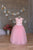 Set of identical dresses for mother and daughter ''Lote'' in pink color