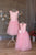 Vienādu kleitu komplekts mammai un meitai ''Lote'' rozā krāsā