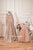 Beige Mother Baby Girl Matching Special Occasion Outfits - Matchinglook