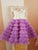 Girl tutu multilayered dress for unicorn party in lavender color with pearl sequins - Matchinglook