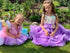 Meiteņu kleita ''Vienradzis'' ar fliteru augšdaļu un violetas krāsas tutu svārkiem
