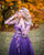 Tilla kleita violetā krāsā ''Stefānija'' grūtniecēm