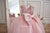 Pink princess dress with lace and beads 