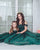 Smaragdzaļu kleitu komplekts Mammai & Meitai ''Endija''