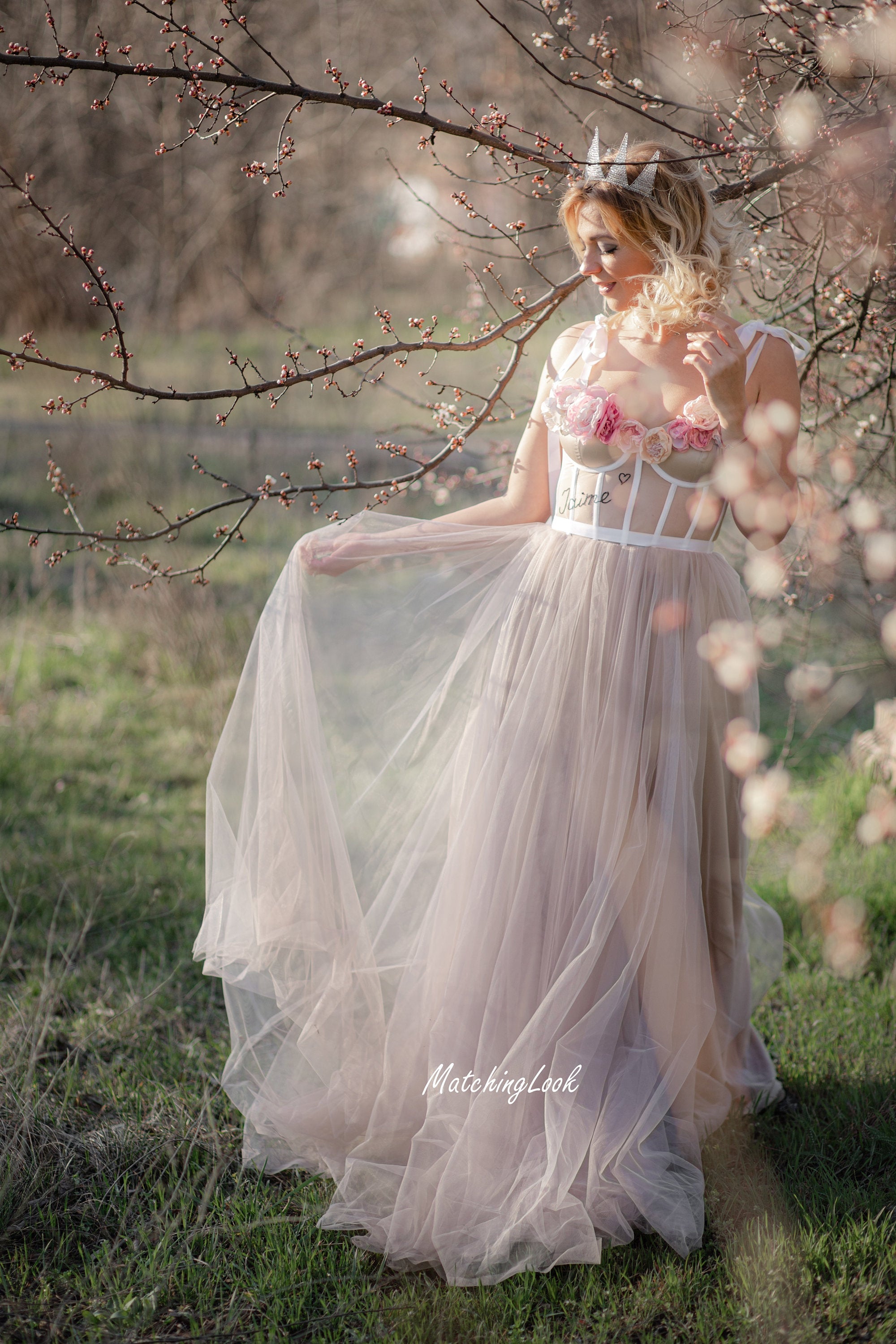 clear corset dress Kimi Rhinestone Corset Gown w/ Clear Crystal Detail Ken White Collection LLC